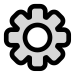 Settings Thick SVG Icon